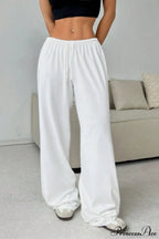 Elastic Waist Drawstring Wide Leg Pants image 7