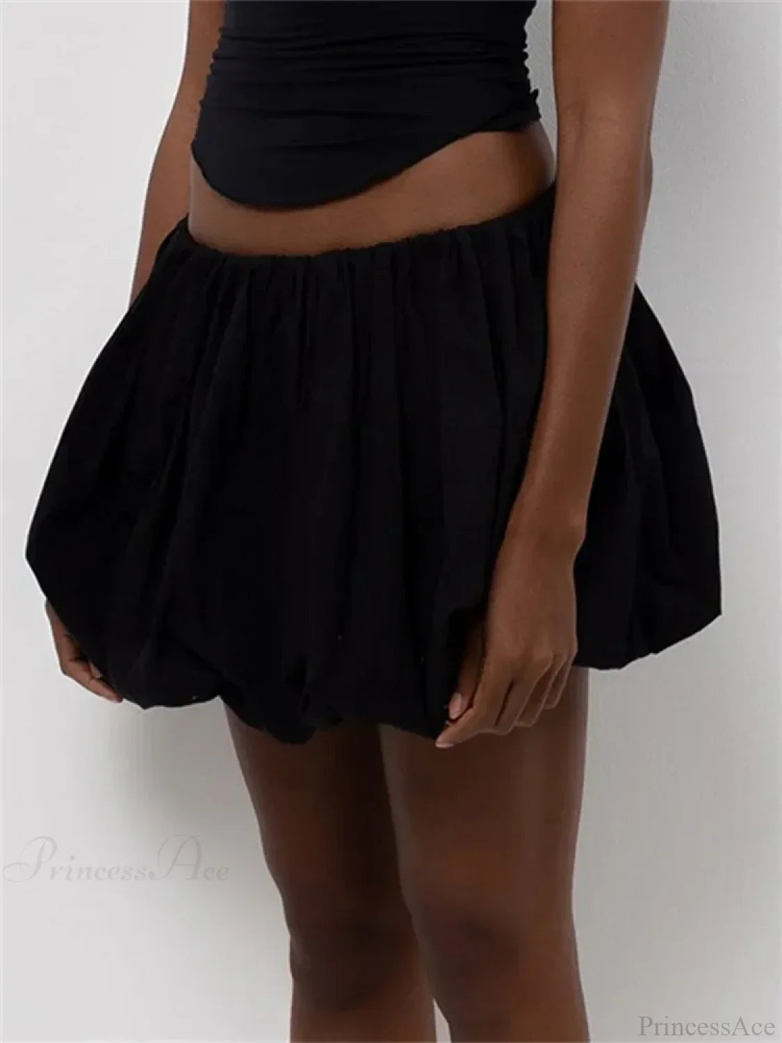 Elastic Waist Solid Tutu Skirt image 4