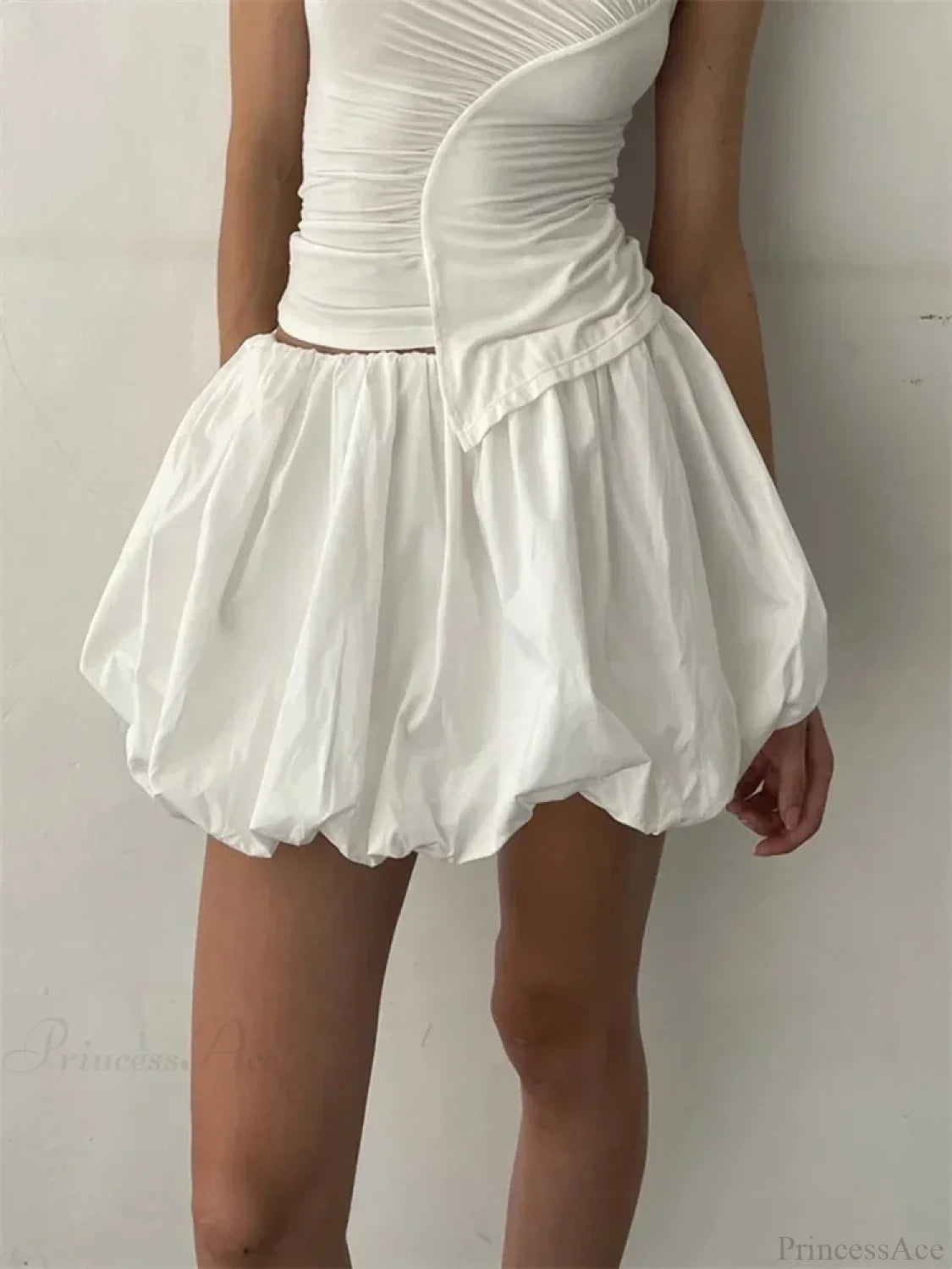 Elastic Waist Solid Tutu Skirt image 1