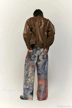 Electronic Print Gothic Denim Pant image 2