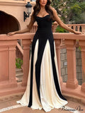 Elegance Panelled Tulle Charming A-line Slip Maxi Dress image 1
