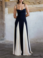 Elegance Panelled Tulle Charming A-line Slip Maxi Dress image 2