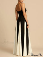 Elegance Panelled Tulle Charming A-line Slip Maxi Dress image 6