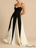 Elegance Panelled Tulle Charming A-line Slip Maxi Dress image 5
