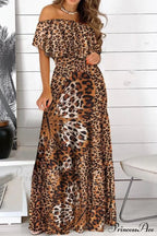 Elegant Bandeau Graceful Floral Maxi Dress image 1