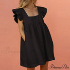 Elegant Butterfly Sleeve Beach Party Dress image 1