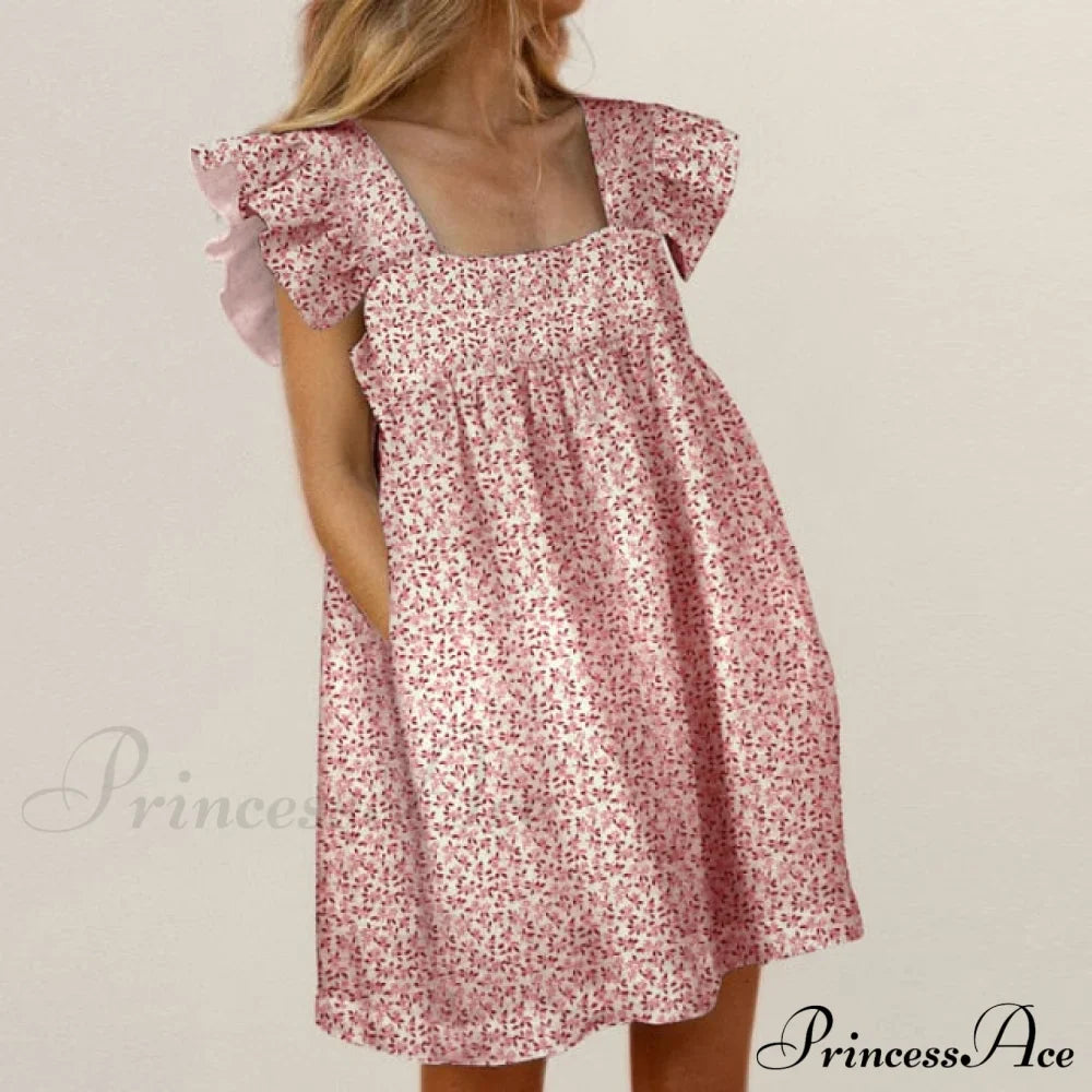 Elegant Butterfly Sleeve Beach Party Dress image 3