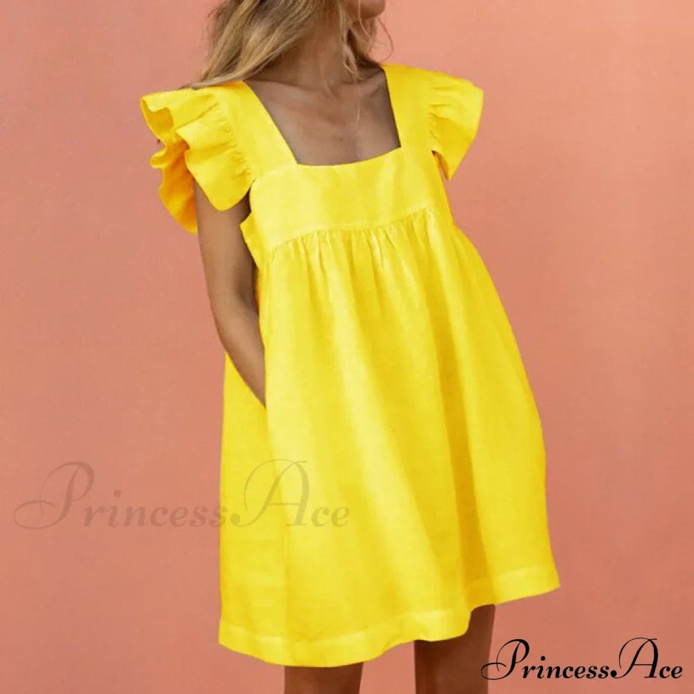 Elegant Butterfly Sleeve Beach Party Dress image 4