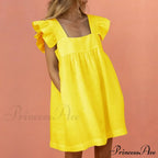 Elegant Butterfly Sleeve Beach Party Dress image 4
