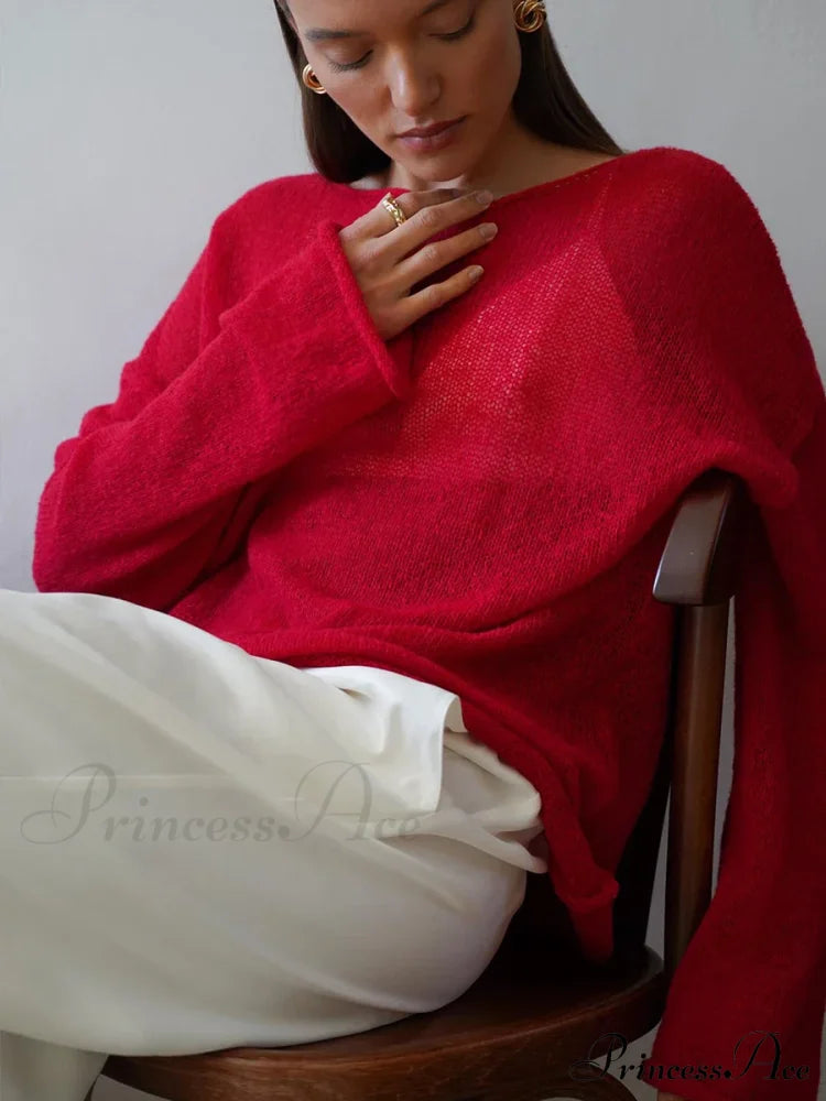 Elegant Cozy Casual Autumnal Loose Fashionable Warm Stylish Jumper Sweater image 2