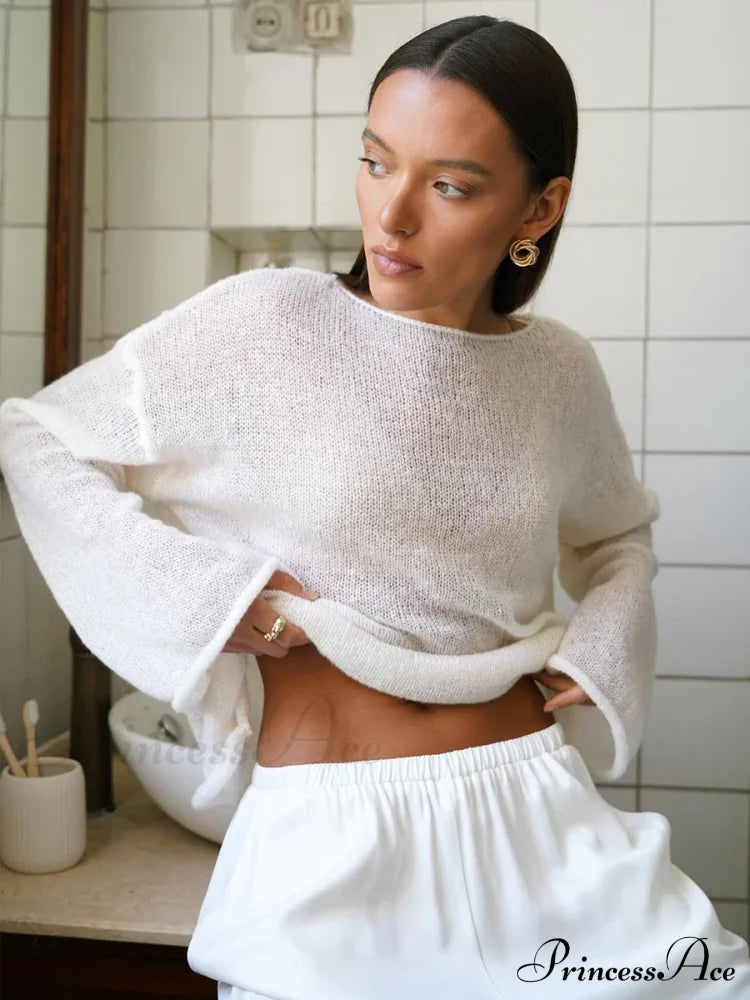 Elegant Cozy Casual Autumnal Loose Fashionable Warm Stylish Jumper Sweater image 3