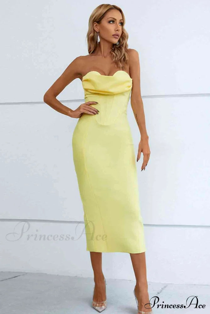 Elegant Enigma Bodycon Charming Corset Cocktail Midi Dress image 11