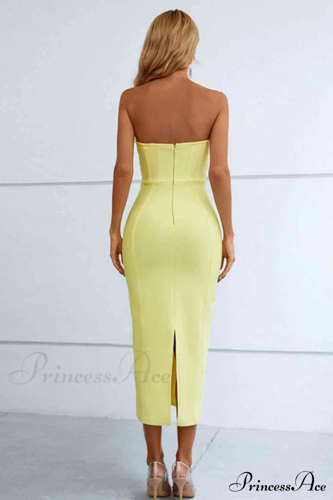 Elegant Enigma Bodycon Charming Corset Cocktail Midi Dress image 10