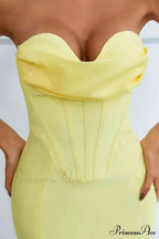 Elegant Enigma Bodycon Charming Corset Cocktail Midi Dress image 12