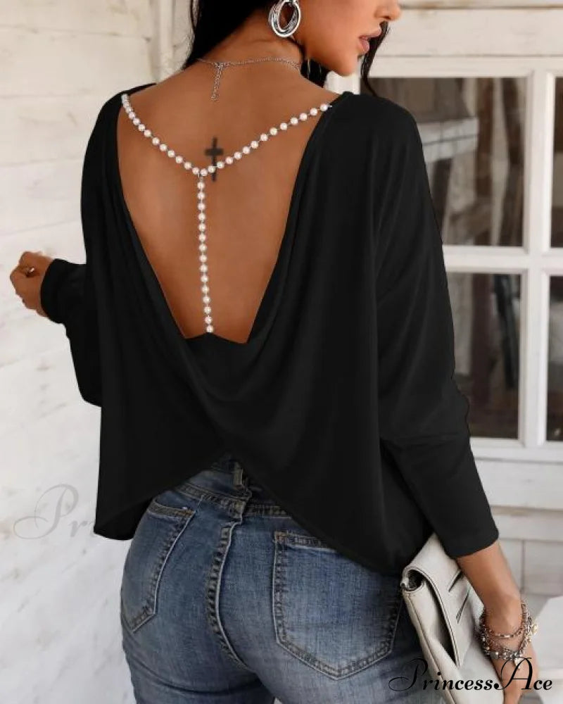 Elegant Fashion Casual Long Sleeve T-shirt image 3