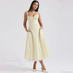 Elegant Floral Print Summer Midi Dress image 8