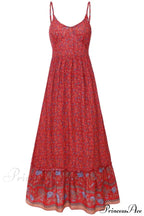 Elegant Floral V-Neck Sleeveless Boho Dress image 6