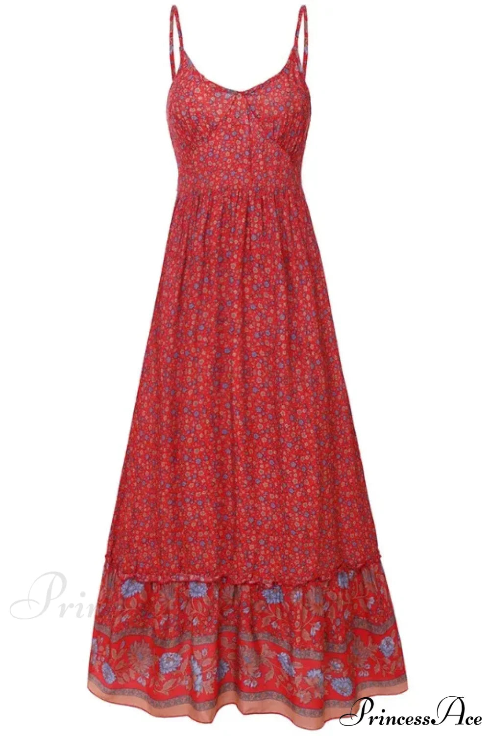 Elegant Floral V-Neck Sleeveless Boho Dress image 6