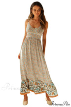Elegant Floral V-Neck Sleeveless Boho Dress image 7