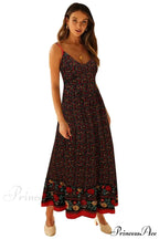 Elegant Floral V-Neck Sleeveless Boho Dress image 8