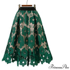 Elegant Flower Hollow Out Lace Skirts image 3