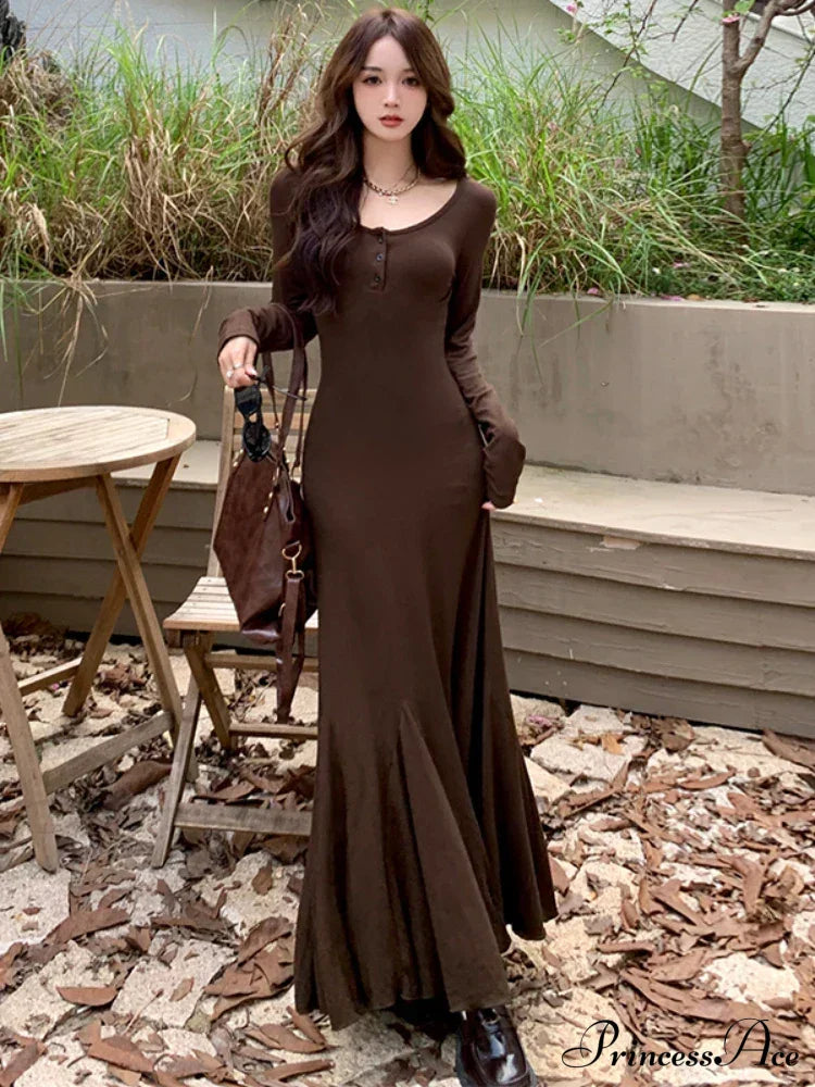 Elegant Formal Solid Slit Asymmetrical Classic Oblique Collar Evening Dress Dresses image 2