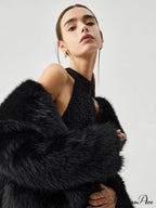 Elegant Fuzzy Graceful Faux Fur Coat image 6
