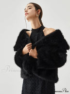 Elegant Fuzzy Graceful Faux Fur Coat image 3
