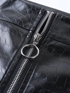 Elegant High Waist Faux Leather Pants image 5