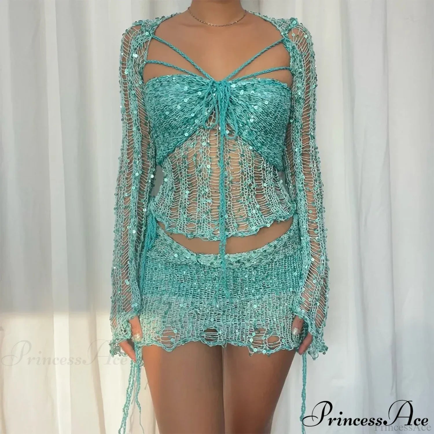 Elegant Knit Two Piece Set image 3