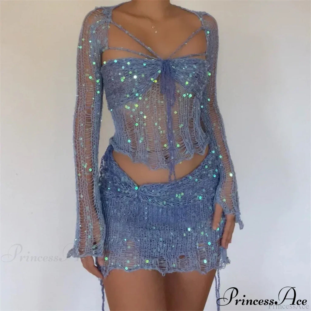 Elegant Knit Two Piece Set image 12