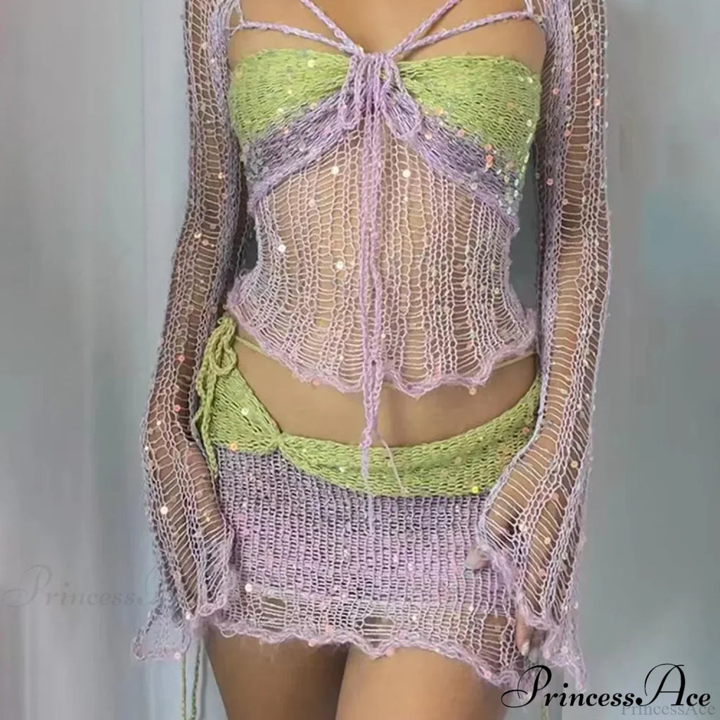 Elegant Knit Two Piece Set image 17