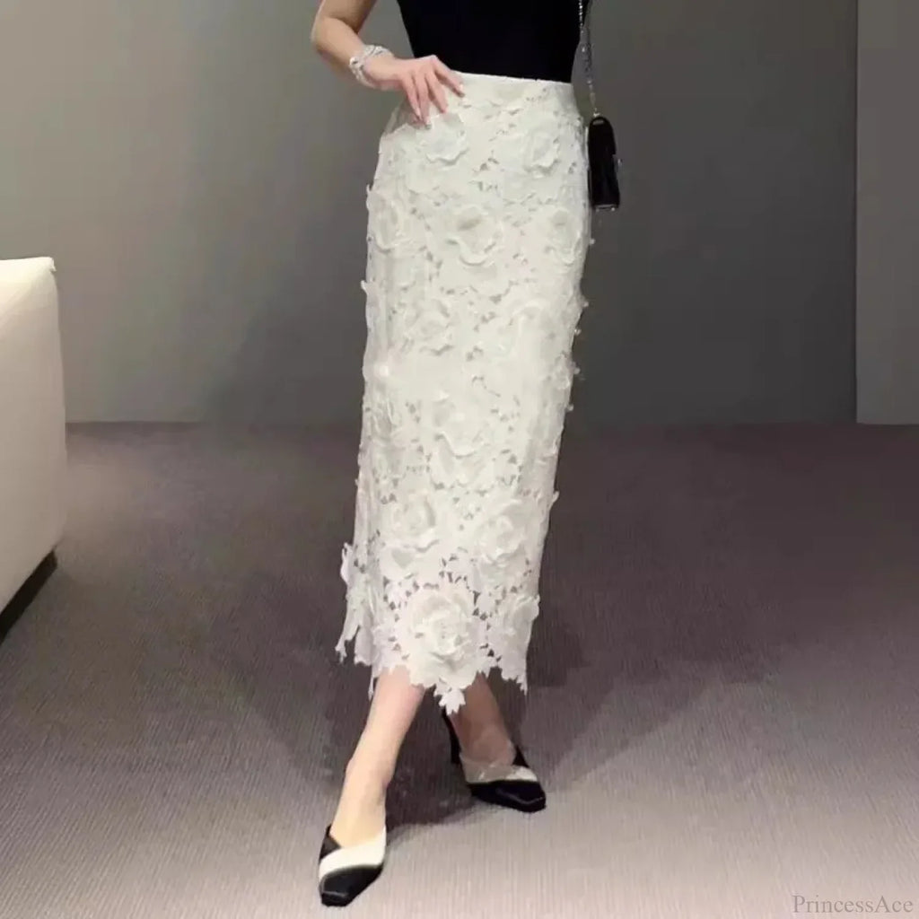 Elegant Lace Pencil Skirt for Women Work Cocktail Party image 2