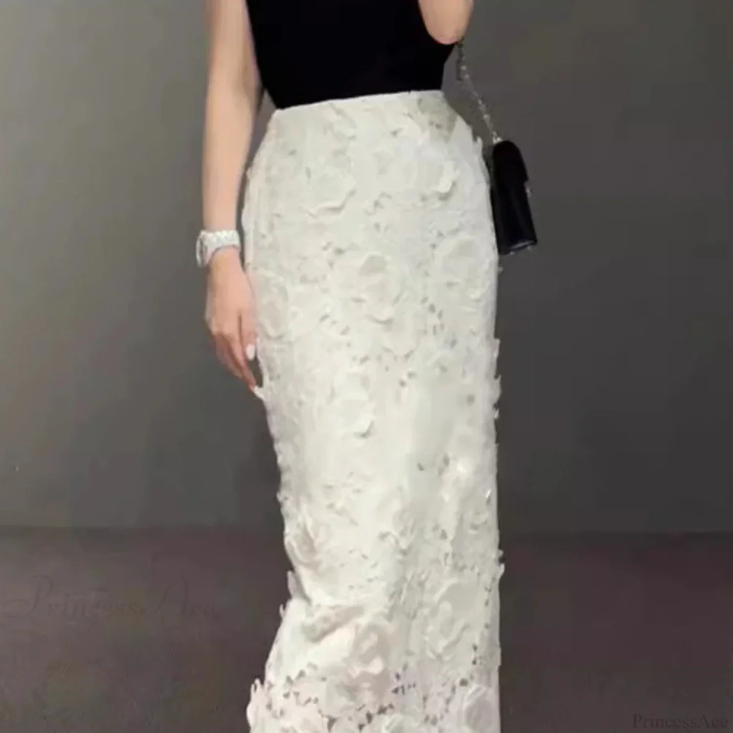 Elegant Lace Pencil Skirt for Women Work Cocktail Party image 1