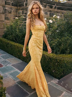 Elegant Maxi Mermaid Spaghetti Strap Dress image 5
