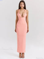 Elegant Maxi Slim Bodycon Vacation Dress image 2