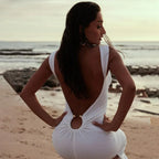 Elegant Maxi Spaghetti Strap Vacation Dress image 2