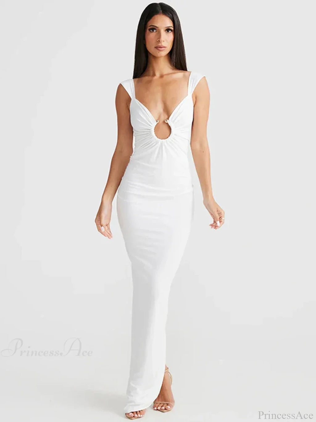 Elegant Maxi Spaghetti Strap Vacation Dress image 8