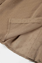 Elegant Neckline Mandarin - Flounce Blouse Solid 3 Color Options image 14