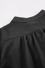 Elegant Neckline Mandarin - Flounce Blouse Solid 3 Color Options image 8