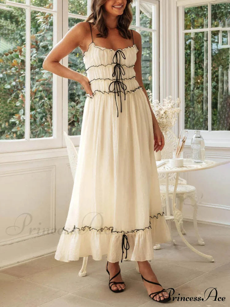 Elegant Off-Shoulder Stylish Strap Patchwork Dress image 1