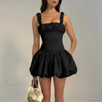 Elegant Pleated Fluffy Vacation Dress image 6
