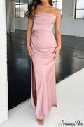 Elegant Ruched Side Slit Party Dress image 7