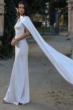Elegant Satin Halter Dress image 3