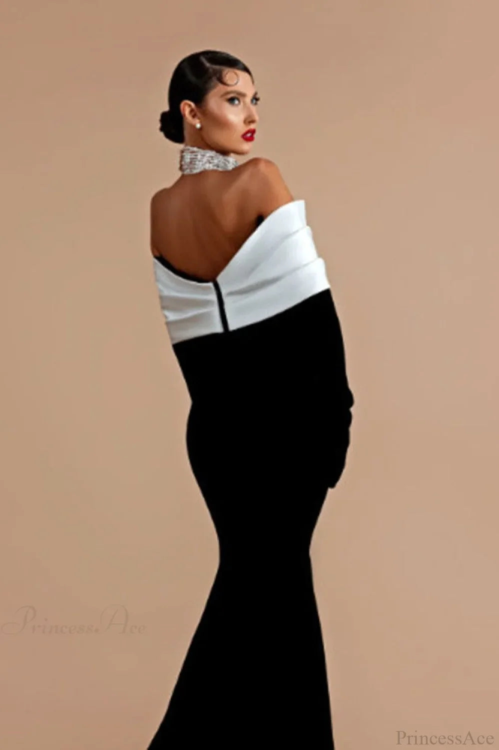 Elegant Sequin Sexy Off-the-Shoulder Evening Dress image 3