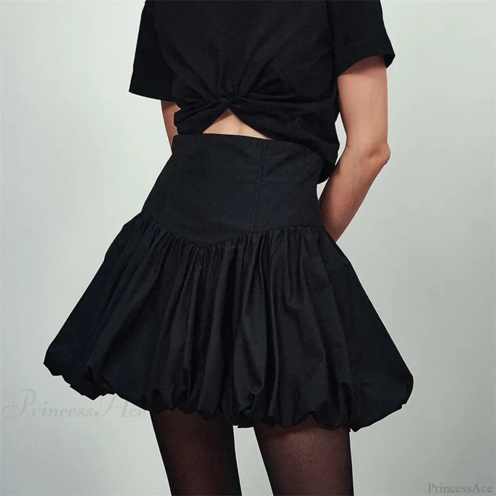 Elegant Solid Bud Mini Skirt image 2