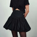 Elegant Solid Bud Mini Skirt image 2