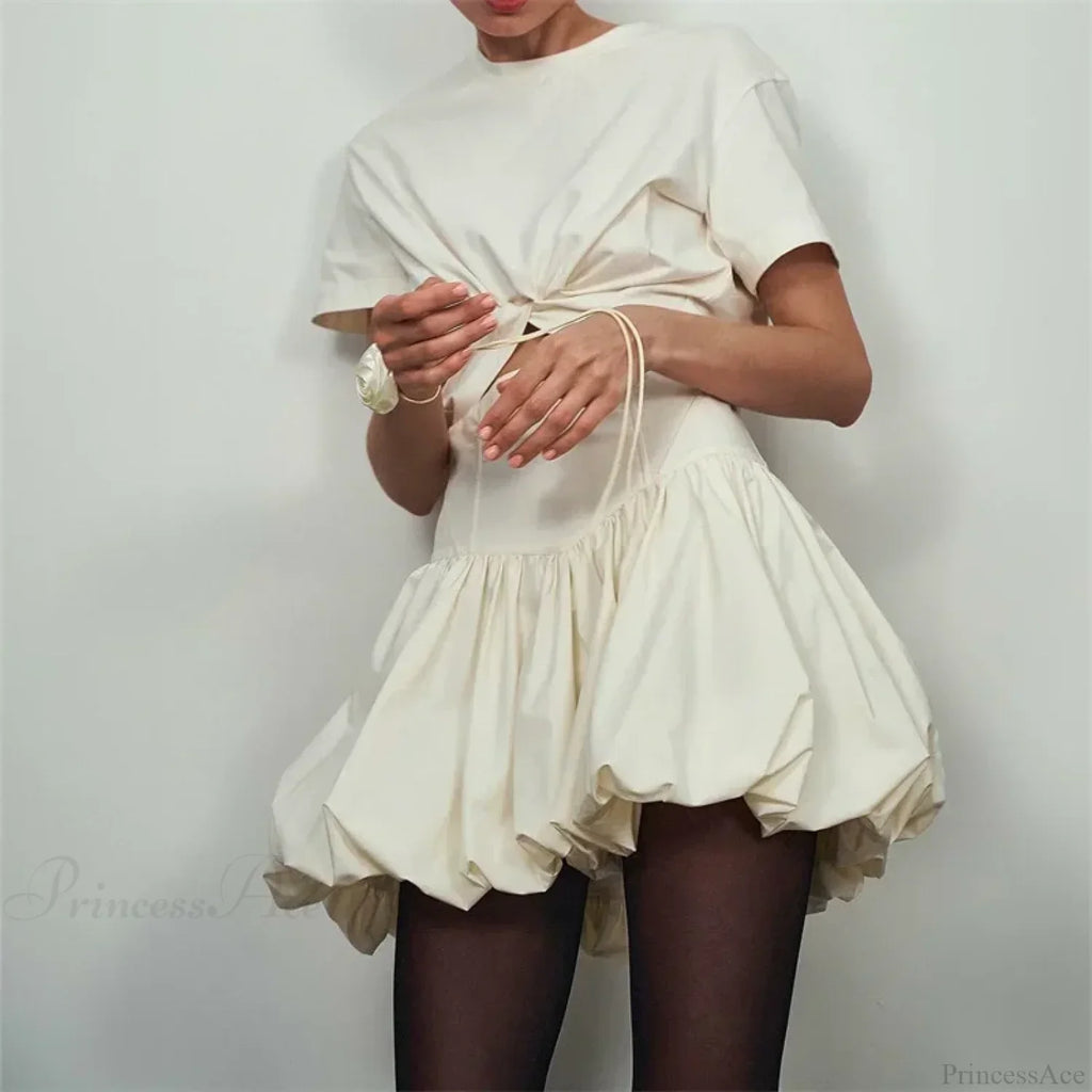 Elegant Solid Bud Mini Skirt image 7