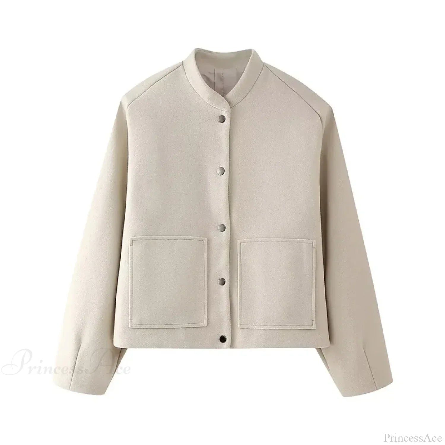 Elegant Solid Wool One Button Overcoat image 6