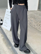 Elegant Vintage Black Suit Pants Women image 5